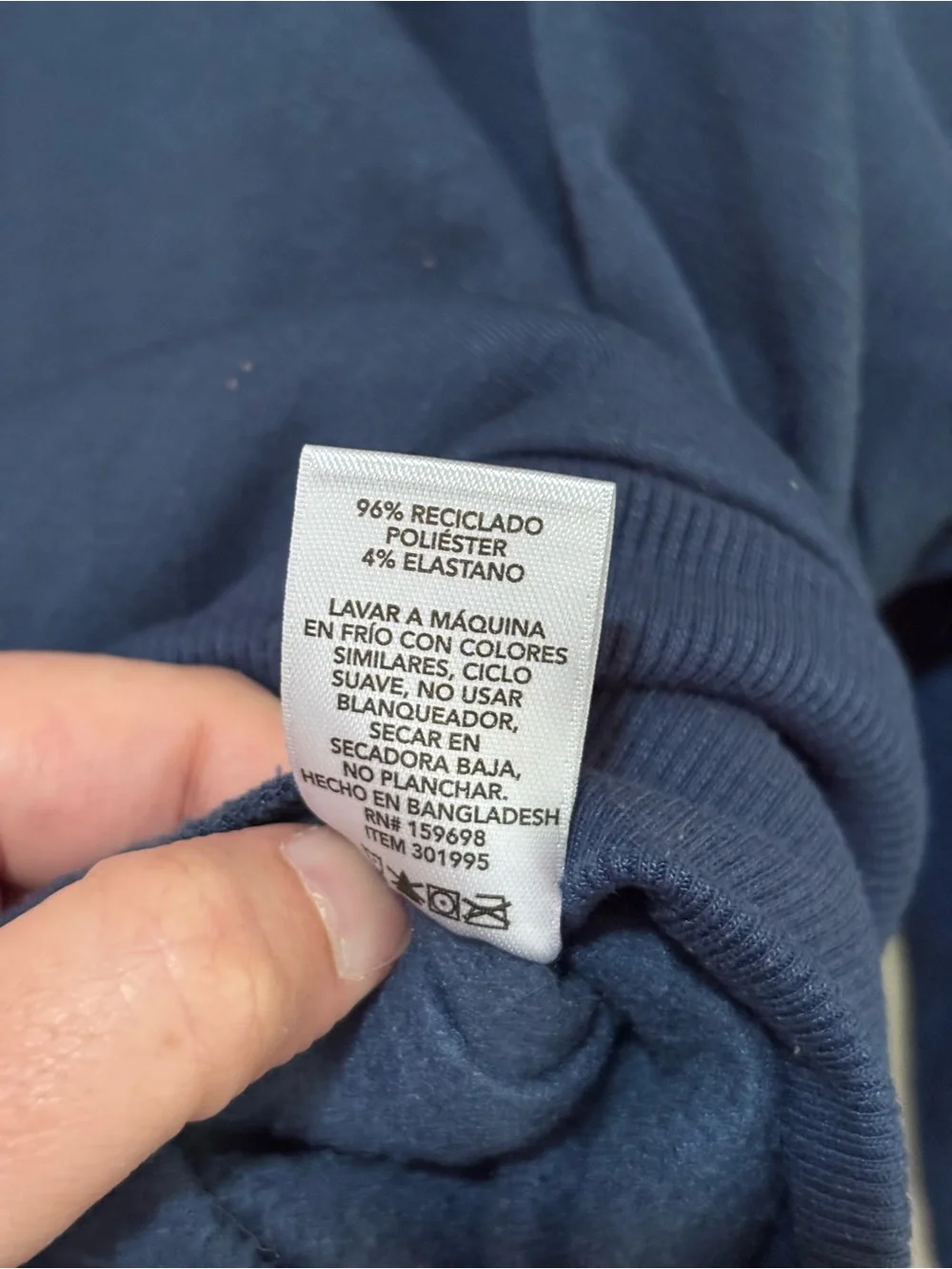 Earth Yoga Women’s Blue Pullover Half‎ Zip Sweatshirt M
